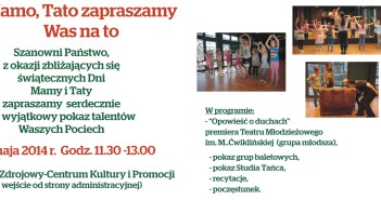 Mamo, Tato zapraszamy Was na to