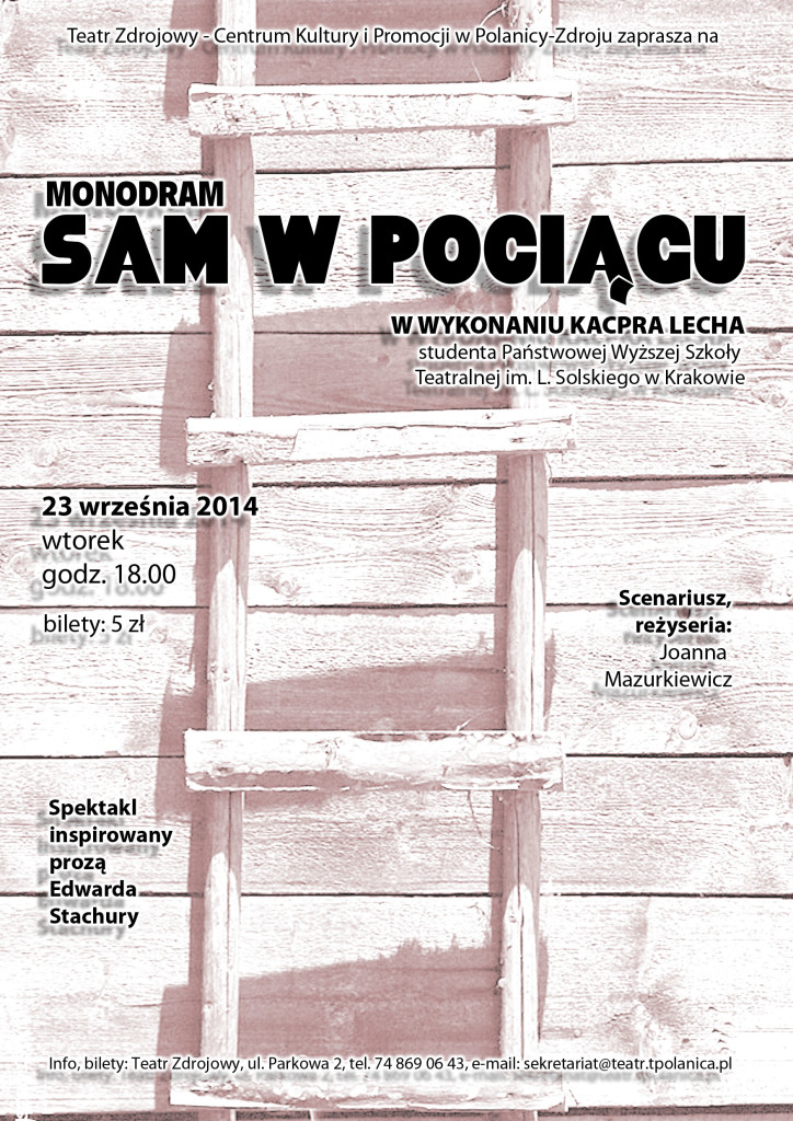 sam w pociągu
