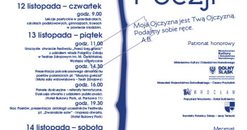 XII Międzynarodowy Festiwal Poezji “Poeci bez granic”
